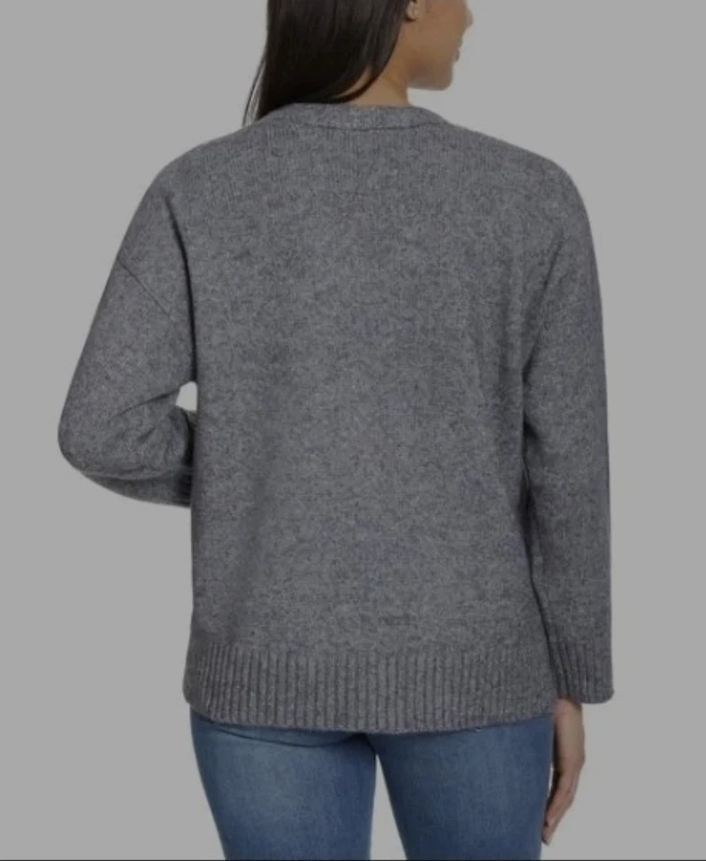 Cárdigan Ella Moss para mujer con botones delanteros, gris, L  Foto 3 de 3