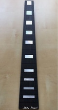 JNNPEARL 1pz Tastiera in ebano scala 24,75" intarsiata 10pz blocco MOP Les Paul personalizzata