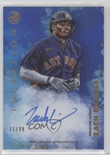 2021 Bowman Inception Blue Foil 77/99 Zach Daniels #PA-ZD Auto 0ko