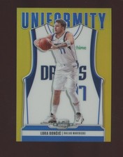 2020-21 Contenders Optic Uniformity Gold #4 Luka Doncic Mavericks 10/10