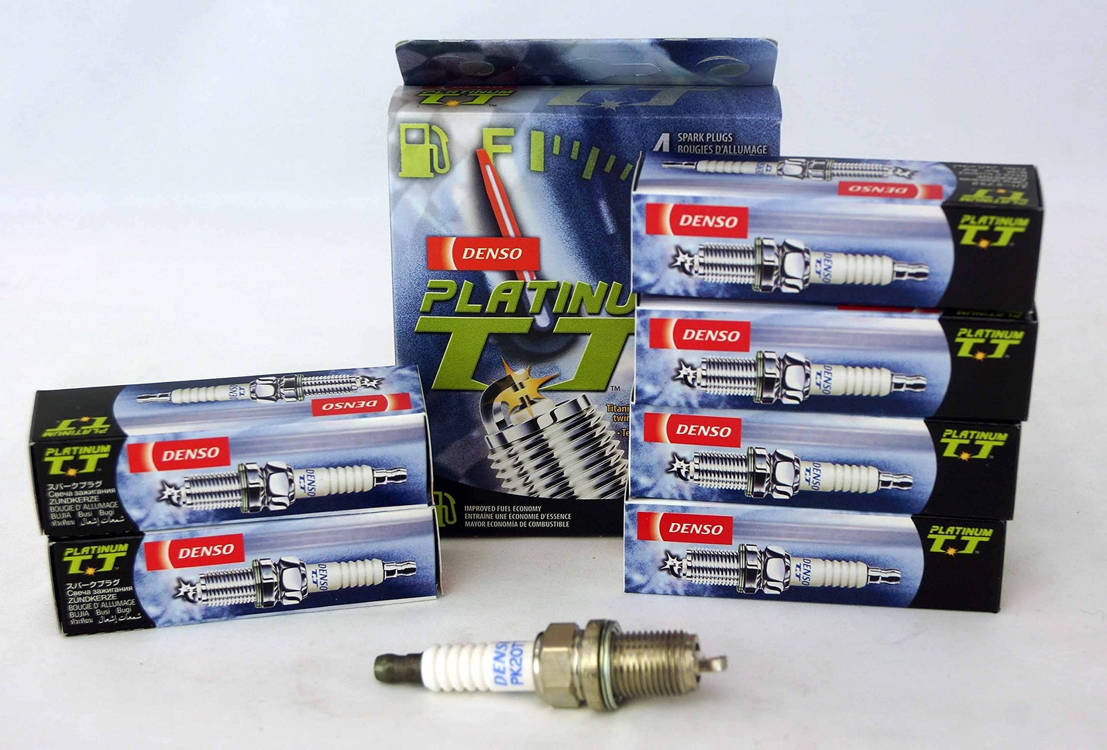 Platinum Spark Plugs set fits for Denso #4504 PK20TT 6 PCS New