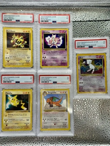 Pokémon Movie 1999 Star Promo’s Sequential Set + Mew PSA 1 + Perfect Order ETB