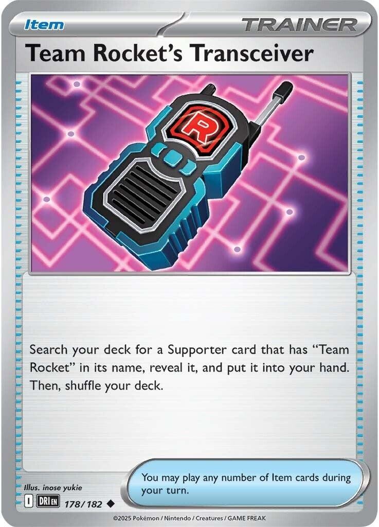 Team Rocket's Transceiver DRI 178/182 Pokémon SV10: Destined Rivals Uncommon ...