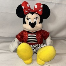 Build A Bear Disney Minnie Mouse Peluche Arco Rojo 2016 Vestido BAB