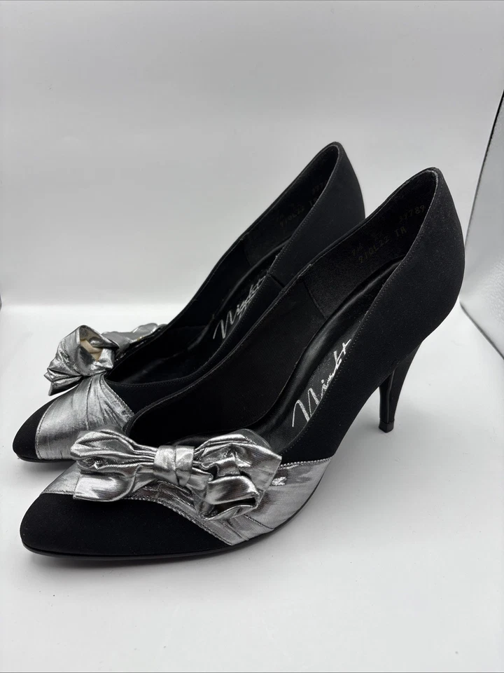 De Colección Night Life by LIFESTRIDE Celebration Negro Tacón Medio Zapatos Arco Foto 3 de 4