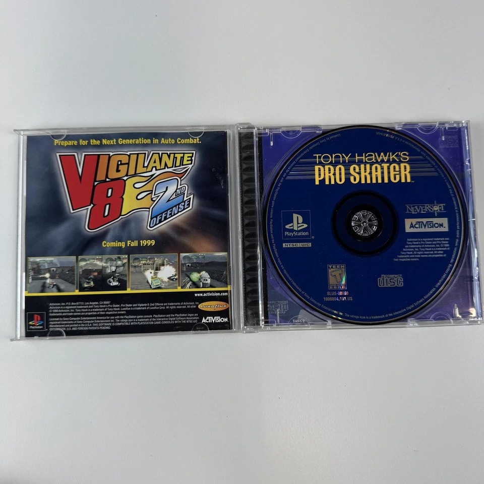 Tony Hawk's Pro Skater Sony PlayStation PS1 Video Game Skateboarding Activision - Image 2 of 4