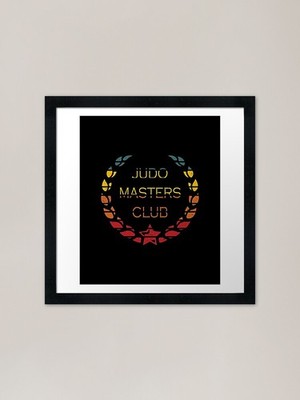 Judo Masters Club | Kampfsport Fr gerahmtes Wandbild Poster Leinwanddruck Bild