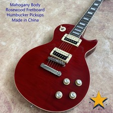 Luxurious Custom SG Red Electric Guitar Chrome Parts Fixed Bridge 6-String