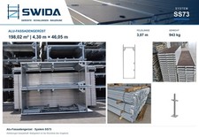 Fassadenger&uuml;st Bauger&uuml;st Alu SS73 198,02 m&sup2; 4,3x46,05 m kompatibel mit Layher