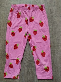 🍓 wie neu: Topolino Mädchen Capri Leggings Gr.128 Rosa mit Erdbeeren 🍓 Sommer
