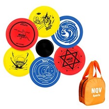  Disc Golf Set with Bag,Disc Golf Beginner Set,6 Pack Flying w/ orange bag