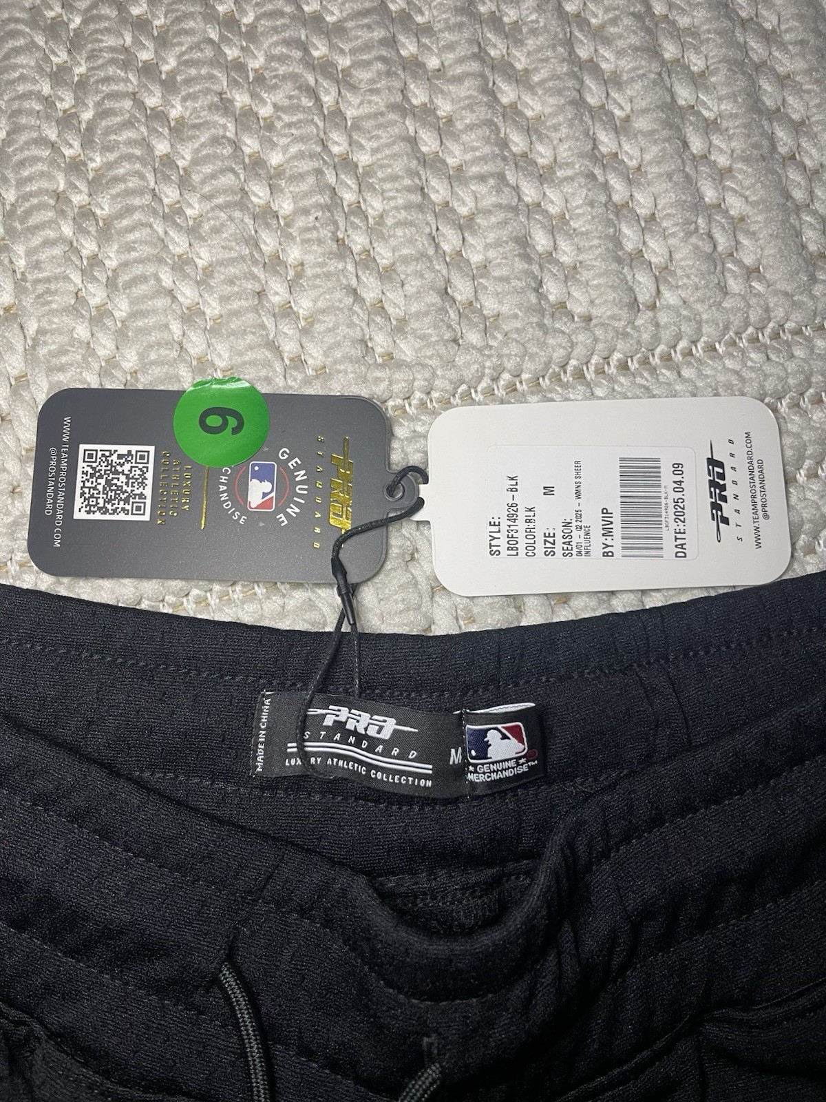 PRO STANDARD MLB BALTIMORE ORIOLES MEN'S BLACK SHORT SIZE MEDIUM