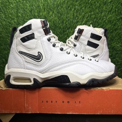 Nike Air Alonzo Mourning Mourning 1997 White Black Size 8 Sneakers 130839-101