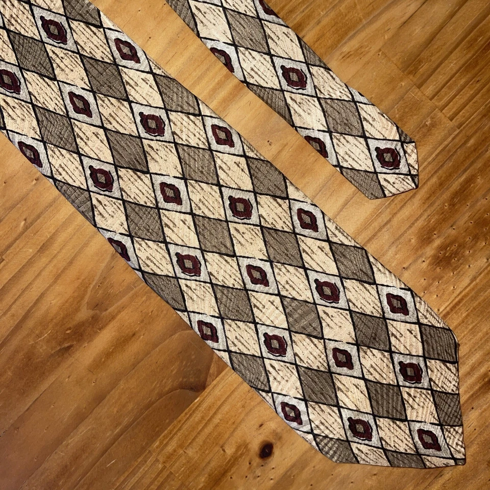 Галстук Robert Talbott цвет слоновой кости серый Partners Ltd. Шелк - Изображение 2 из 4