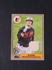 Ryan Mountcastle 2022 Topps Series 1 1987 Topps Baseball 87R-RM GOLD Relic 12/50