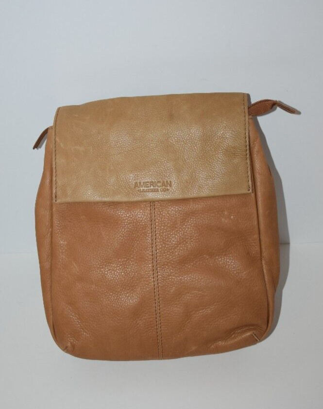 American Leather Co Liberty Leather Backpack - Cafe Latte - Brown Tan s-l400.jpg main image 4