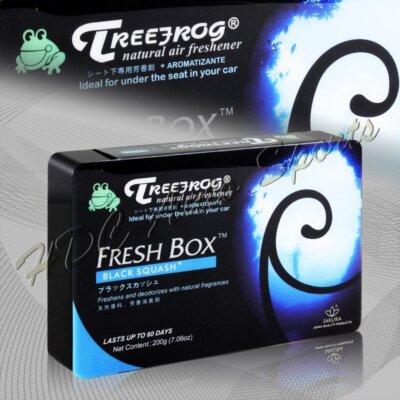 1 X Tree Frog Black Squash Natural Extreme Car Air Freshener Fresh Box Universal