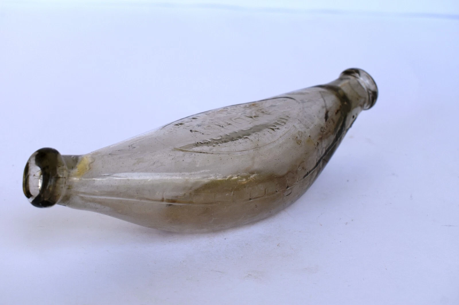 Vintage Ashoke Feeder Milk Bottle Baby Nutrition Double End Banana