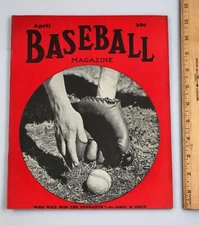 Vintage April 1940 The Baseball Magazine Judge Landis Lee Handley Leo Durocher