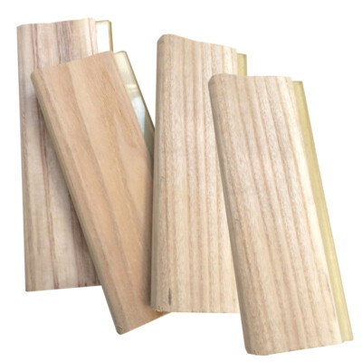 4 pcs 9.4'' Screen Printing Squeegee Wooden Handle Ink Scraper Cleaning Squeegee