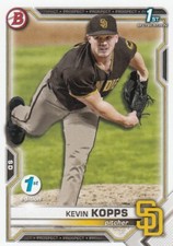 KEVIN KOPPS BOWMAN DRAFT 1ST EDITION ROOKIE CARD RC SAN DIEGO PADRES #BD-7 2021