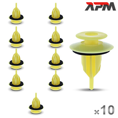 10x Befestigungsclips Türverkleidung Gelb Nylon für Lexus LX Scion TC Coupe