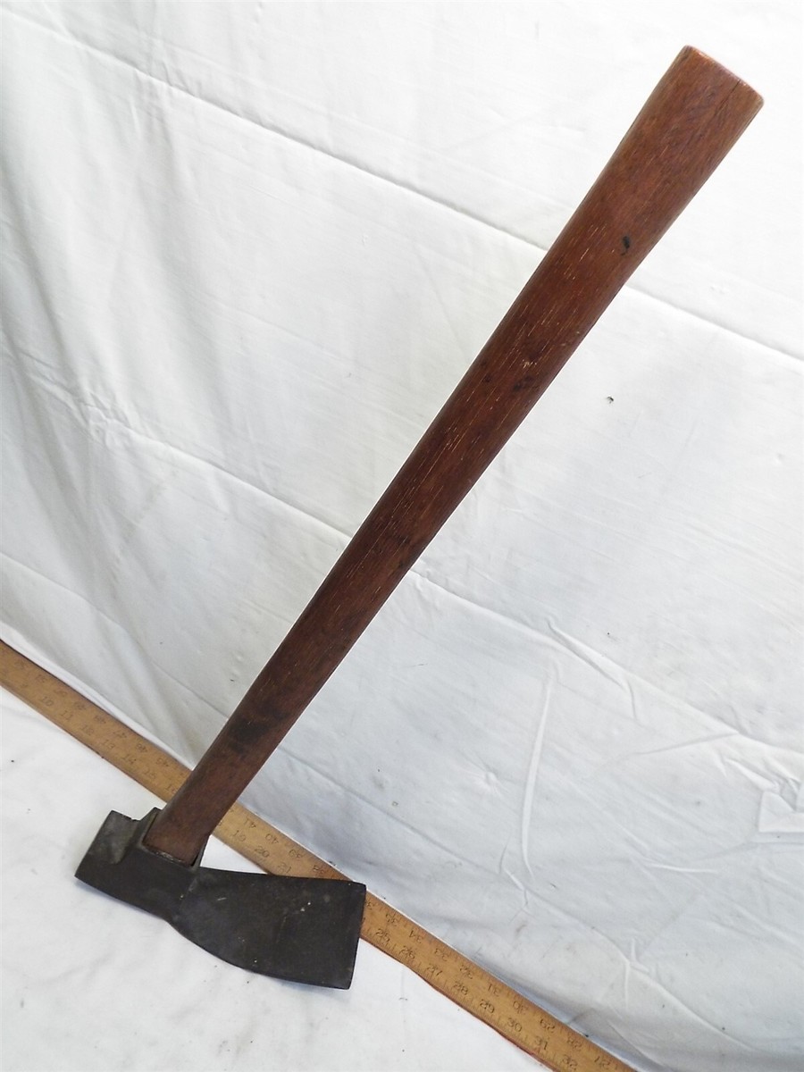 Marshall Bros Adze Hand Forged Lumber Wood Working Tool Adz Long
