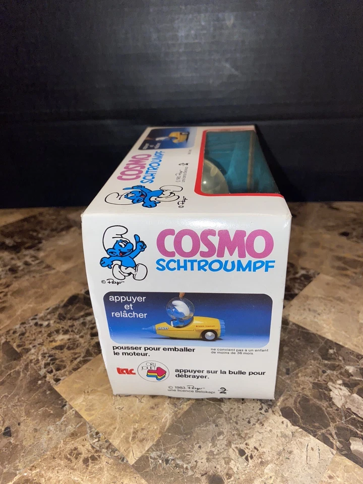 MEGA RARO 1983 PEYO PITUFO VIAJERO ESPACIAL CAJA FRANCESA NUEVO COSMO SCHTROUMPF Foto 2 de 4