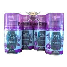 4pk Sure Scents Lavender Mist Automatic Air Freshener Refill - 4.5oz