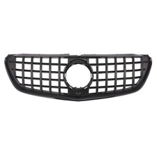 für Mercedes GT LOOK Grill V-KLASSE W447 14-18 GLANZ SCHWARZ Kühlergrill Front