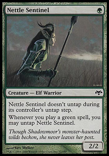 1x Nettle Sentinel Eventide MtG Magic Green Common 1 x1 Card Cards - Picture 1 of 1