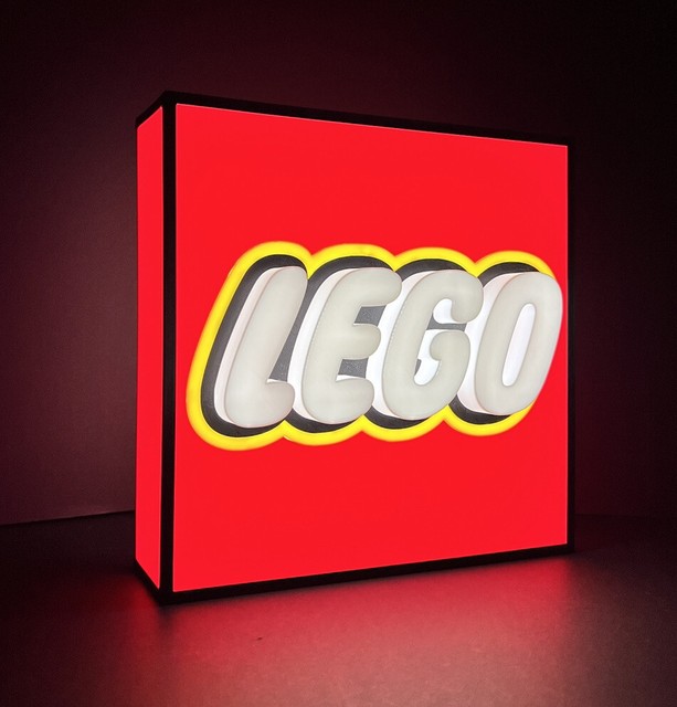 Insegna targa luminosa Lego City Technic Star Wars LEGO lighted sign 21cm Insegna targa luminosa Lego City Technic Star Wars LEGO lighted sign 21cm