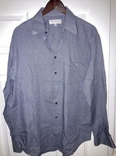 Yves Saint Laurent Dress Shirt Black Gingham 15.5 34-35