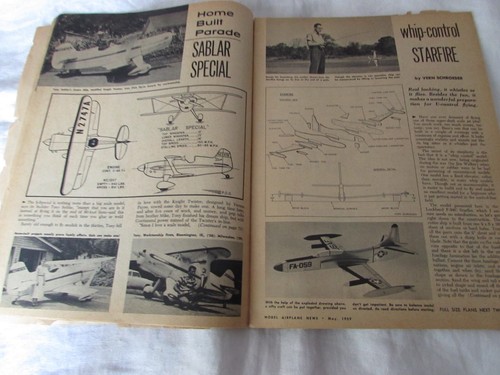 VTG1959 RC radio control toy plane Comet's MAGAZINE catalog blueprints race cars - Picture 4 of 7