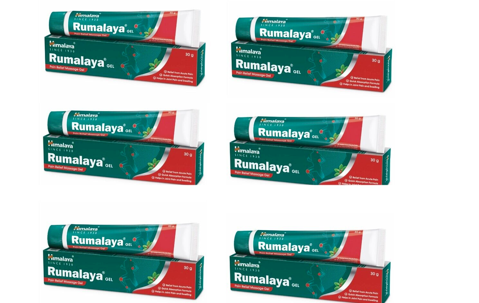 Pack De 6 Gels Rumalaya Himalaya - Soulagement Articulaire Naturel Aux Plantes, 30g Chaque