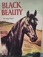 Vintage BLACK BEAUTY by Anna Sewell 1962 HC Book and Illustrated by Pers Crowell