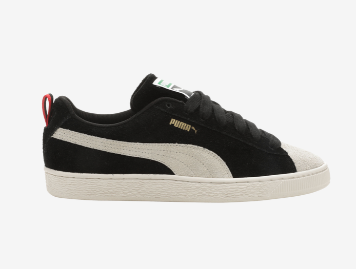 PUMA Suede Classic Sneakers in Black Frosted Ivory - Men's Sizes 7.5-13