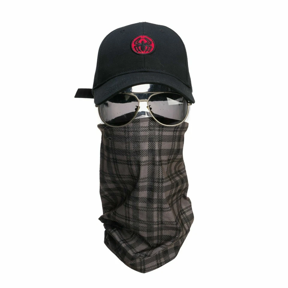 Headband Headwear Face Wrap Máscara Tubo Bandana Sem Costura Cachecol Xadrez Marrom - A5504 - Imagem 2 de 4