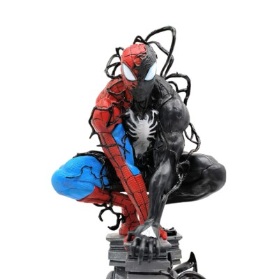 Symbiotic Spider-Man Venom Figure LED 15in Statue PVC Marvel Model