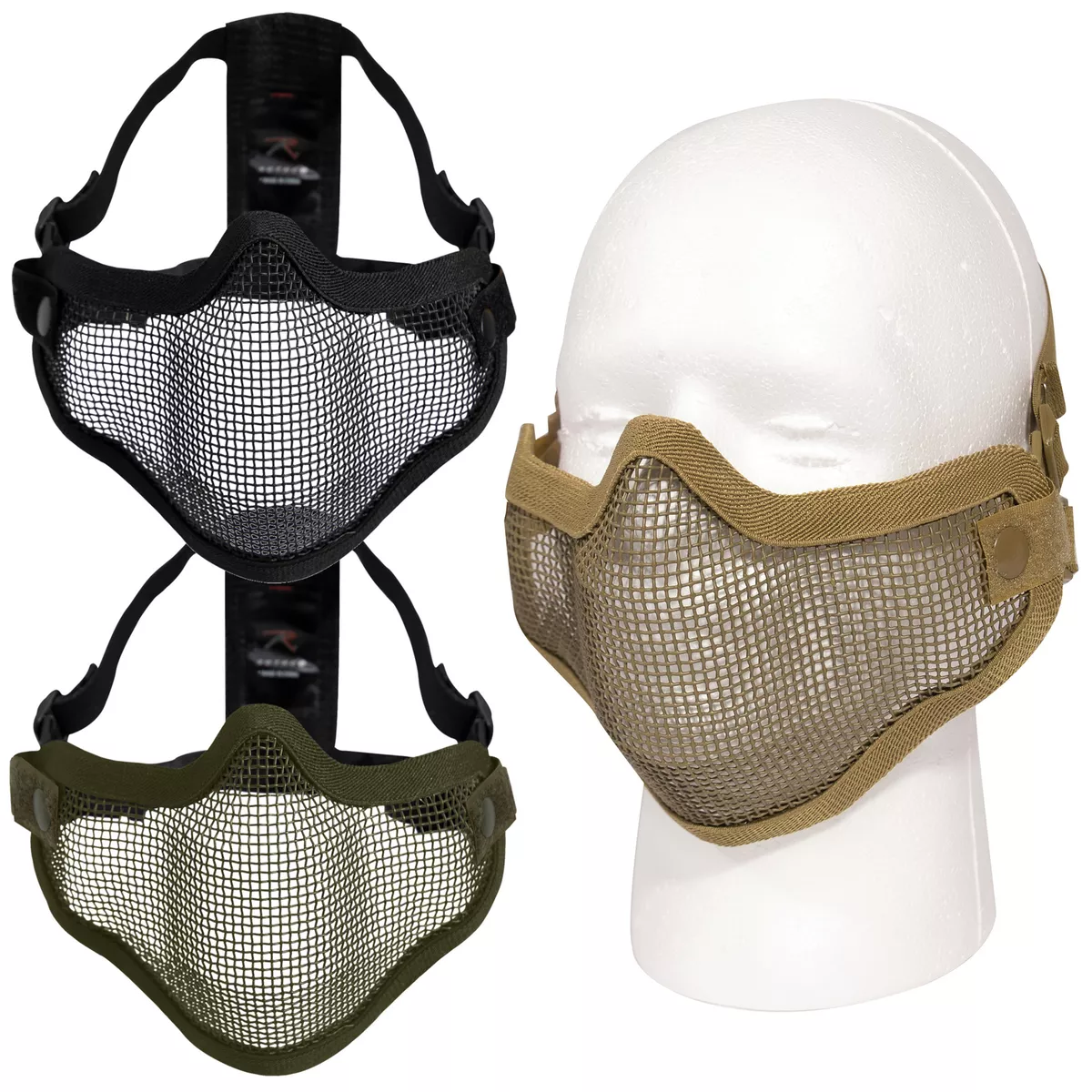 Airsoft Full Face Mask Metal Mesh Goggles Protection 