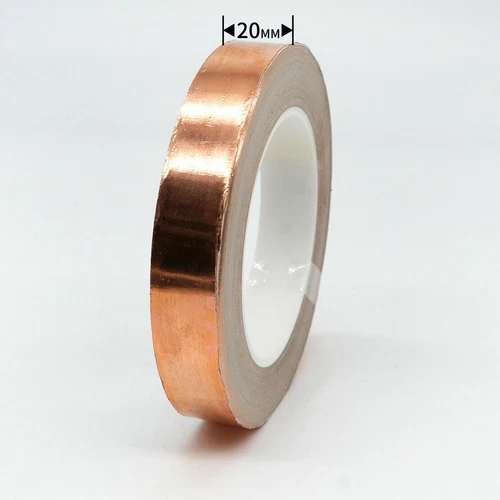 20M Adhesive Conductive Copper Slug Roll Tape Repellent Guitar Pickup EMI Shield - Imagen 15 de 17
