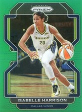 2022 Panini Prizm WNBA ISABELLE HARRISON #155 GREEN PRIZM WINGS