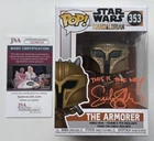 Emily Swallow The Armorer Star Wars Mandalorian #353 Signed Funko Pop JSA