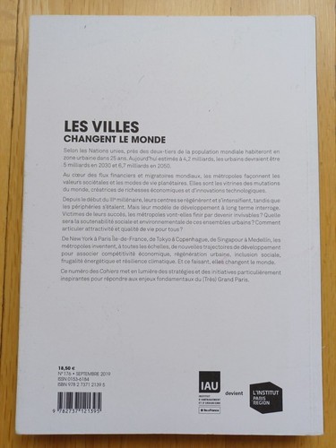LES VILLES CHANGENT LE MONDE CAHIERS INSTITUT PARIS REGION + PARIS POSTER GUIDE - Imagen 2 de 8