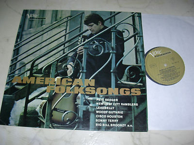 AMERICAN FOLKSONGS Pete Seeger, Sonny Terry uva. ORIGINAL VERVE FOLKWAYS LP
