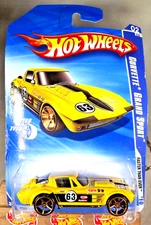 2010 Hot Wheels #130 Faster Than Ever 2/10 CORVETTE GRAND SPORT Yellow w/FTE Sp