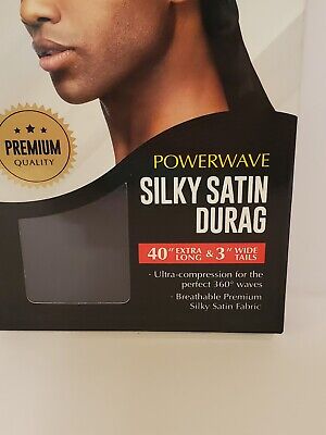 Power Wave Silky Satin Durag - Black – KISS Colors & Care