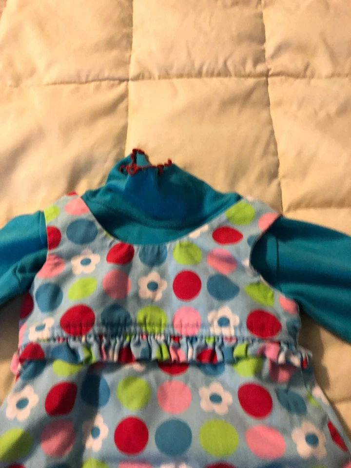 ДЕТСКИЙ НАРЯД ДЛЯ МАЛЫШЕЙ CHEZ AMI PATSY AIKEN СИНИЙ ГОРОШЕК РАЗМЕР 12 М - Изображение 4 из 4