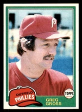 1981 Topps #459 Greg Gross Philadelphia Phillies