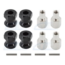 Aluminum 12mm Wheel Hub Hex Drive Adaptor 15mm Extension For 1/10 RC Crawler Car